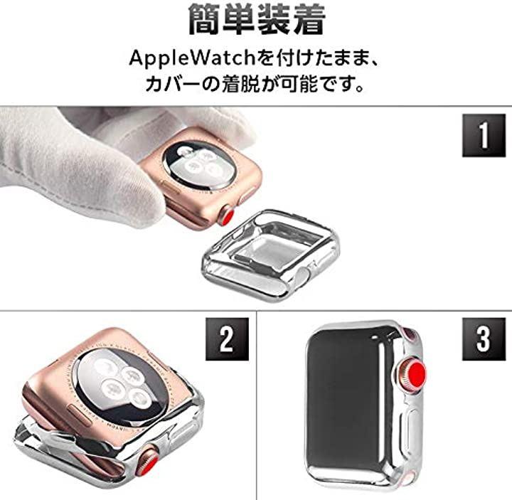 Apple Watch 用ケース 44mm アップルウォッチ保護ケース 白 - 6