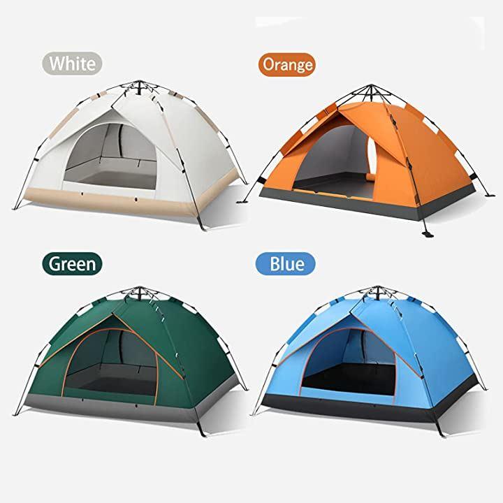テントワンタッチテント3〜4人用キャンプテント1層式の簡単設置UV 