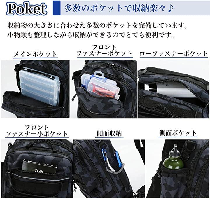 Thekuai Fishing Tackle Backpack Storage Bag, Outdoor Shoulder