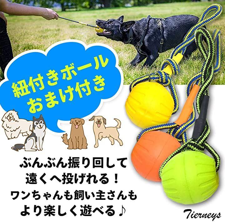 ティアニーズ大型犬向け 30cm フィットネスリング ＆ 9cm 紐付きボール セット 噛むおもちゃ インドア アウトドア 投げるおもちゃ  日本の商品を世界中にお届け ZenPlus