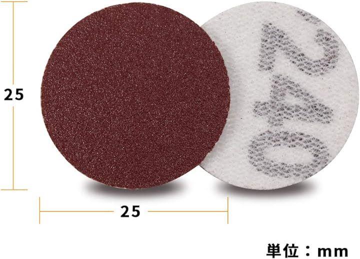 Buy Sanding Paper Velcro Sandpaper 100 Sheets 25mm Round