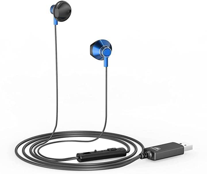 Buy U200 Headset USB Earphones with Microphone Wired Volume Control Telework Approx. 1.2m from Japan - Buy Plus exclusive items from Japan | ZenPlus