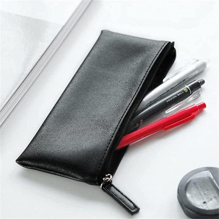 Buy Simple Pen Case, Slim, Leather, Black, Korean, Pencil Case, High School  Students, College Students, Working People from Japan - Buy authentic Plus  exclusive items from Japan