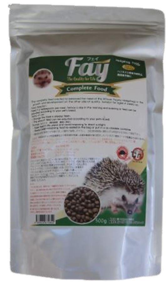 Fay Hedgehog Food (フェイ ハリネズミフード) 500g ×3 ハリネズミ用 フード ふらつき症候群の予防 歯周病予防 Tiny  Tot Tail（タイニートットテイル）