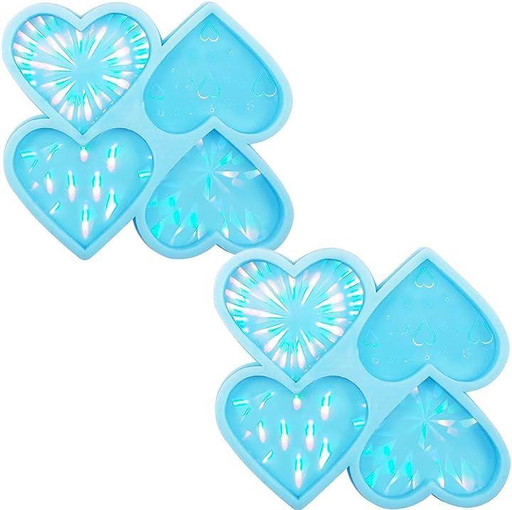 Buy Hologram mold Holomold silicone mold heart 2 pieces from Japan - Buy  authentic Plus exclusive items from Japan