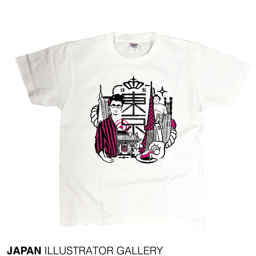 ジャパンイラストレーターギャラリーティーシャツjig 008sizem Kouji Wakisaka Zenplus