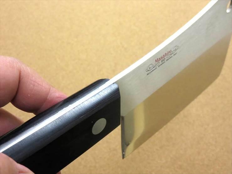 Buy Seki Cutlery Chopper Knife 16cm (160mm) Masahiro MV Black Plywood  MBS-26 Molybdenum Vanadium Laminated Reinforced Wood Handle Double-edged  knife for chopping large pieces of meat along with the bone like a