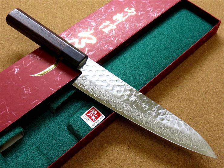 関の刃物 牛刀 18cm (180mm) 富士觀 鎚目鍛造 10A 愛知製鋼 ニッケル