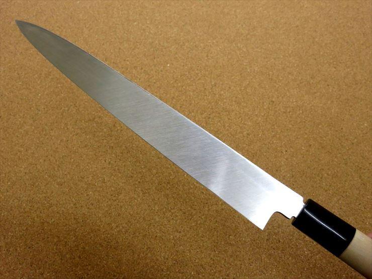 ねねちの刺身包丁関の刃物 柳刃包丁 265mm 白紙3号 炭素鋼 片刃 右利き 刺身包丁 水牛角