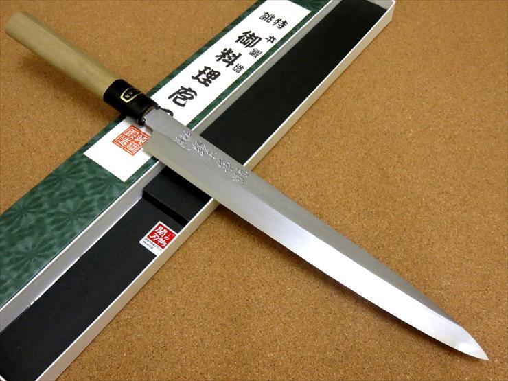 関の刃物 柳刃包丁 26.5cm (265mm) 富士觀 炭素鋼 複合材 (白紙3号