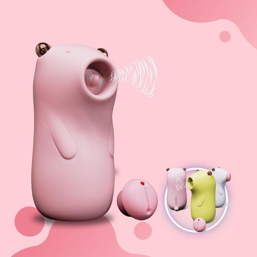 Buy namiya Big Bear Mini Suction Vibrator for Beginners, Suction Device,  Double-Point Stimulation, Clitoris Stimulation, Nipple Development,  Stimulation, Tongue Licking, USB Rechargeable, Silent Vibrator, for Women,  Waterproof, Silent, USB Charging ...