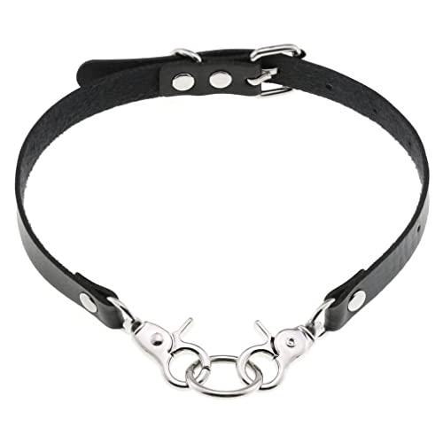 Buy [Ahegao] Choker Women's Men's Collar Black Leather Alloy Harajuku Style  Adjustable Unique Punk Necklace Cosplay Gothic Lolita Sexy Choker Popular  Black (Choker #1) from Japan - Buy authentic Plus exclusive items
