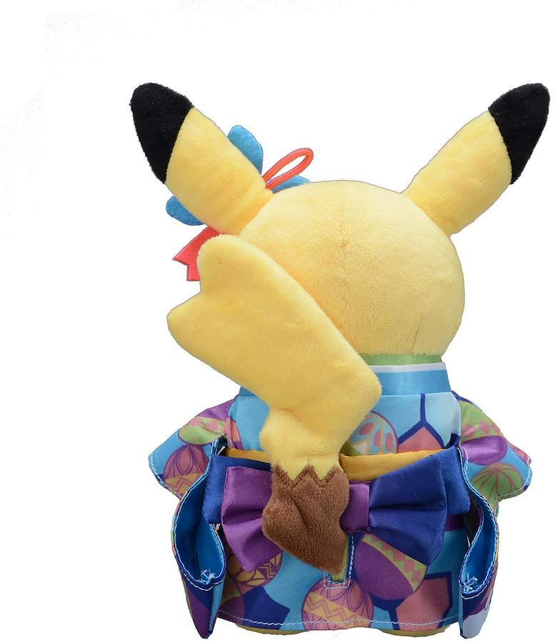 Pokemon Pikachu in Kaga Kimono Japan Import Center Kanazawa Plush doll×2