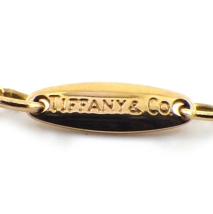 ティファニー Tiffany & Co. ネックレス バイ ザ ヤード スウィング ドロップ 2ポイント ダイヤモンド K18PG