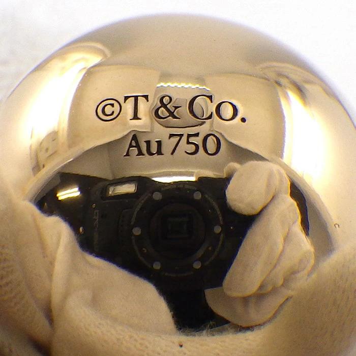 ティファニー Tiffany & Co. ネックレス ハードウェア ボール ロゴ ニューヨーク K18PG