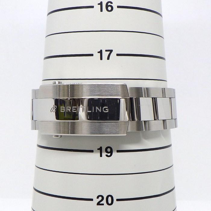 ブライトリング Breitling 腕時計 スーパーオーシャン オートマチック 44 A17376211L2A1 夜光針/インデックス 回転式ベゼル ホワイト&ターコイズブルー文字盤 メタルブレス SS 自動巻き 【箱・保付き】