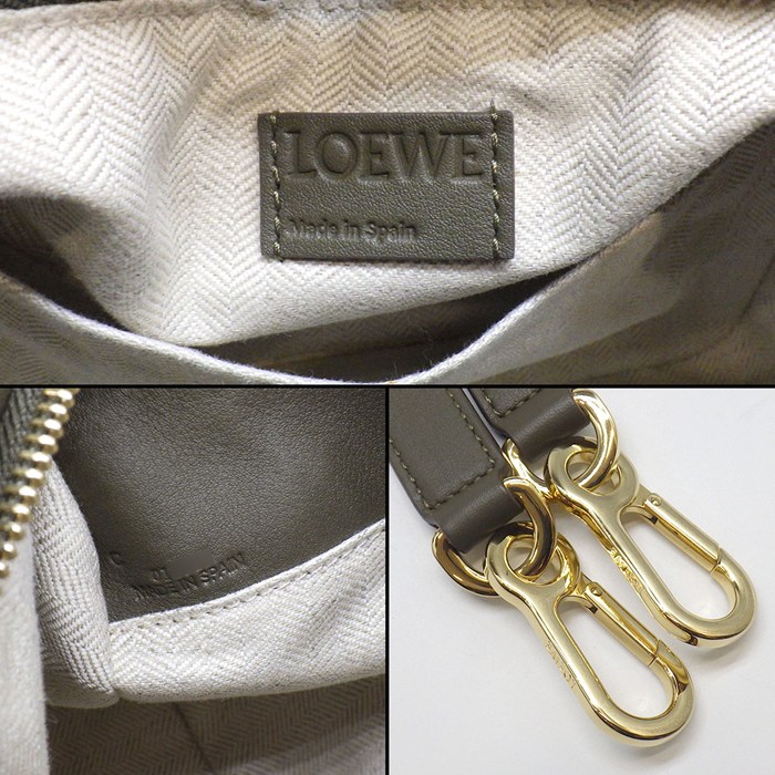 LOEWE Puzzle Bag Small A510P60X41 Dark Khaki Green Classic Calf
