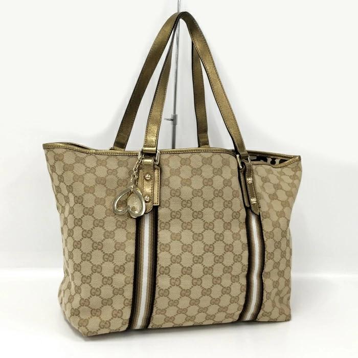 Buy Free Shipping [Used] GUCCI Tote Bag Sherry Line GG Canvas