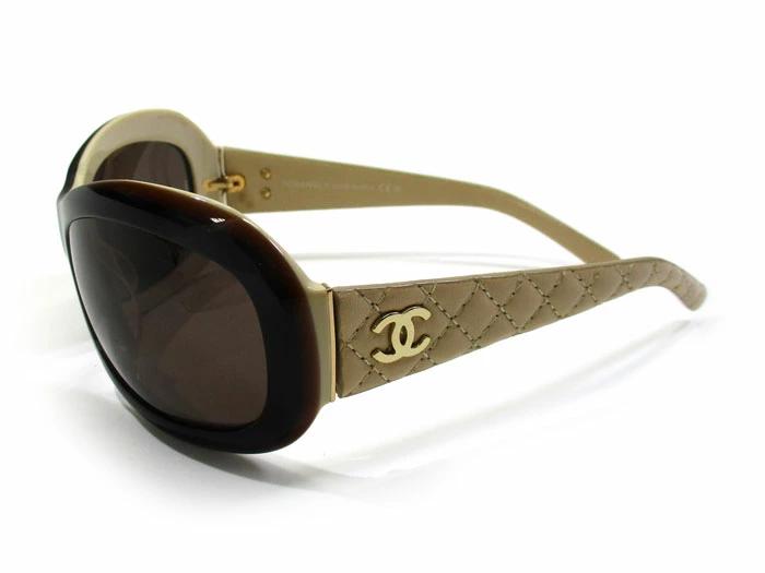 Buy [Used] CHANEL Sunglasses Matelasse Coco Mark Plastic Leather Black Brown  Beige 5116 Q from Japan - Buy authentic Plus exclusive items from Japan