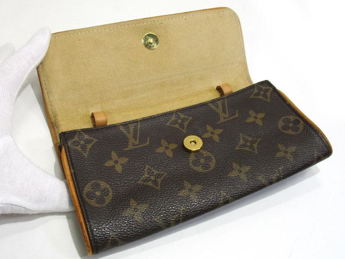 Auth Louis Vuitton Monogram Pochette Twin PM M51854 Women's Shoulder Bag