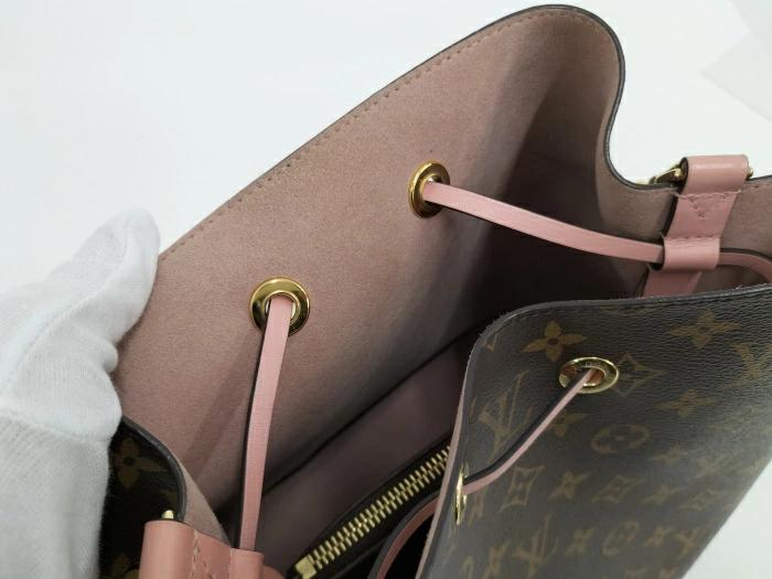 Louis Vuitton Monogram Neonoe Shoulder Bag Rose Poodle Pink M44022