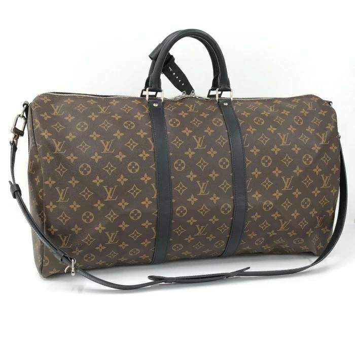 Buy Free Shipping [Used] LOUIS VUITTON 2WAY shoulder bag Keepall  Bandouliere 55 Monogram Macassar M56714 from Japan - Buy authentic Plus  exclusive items from Japan