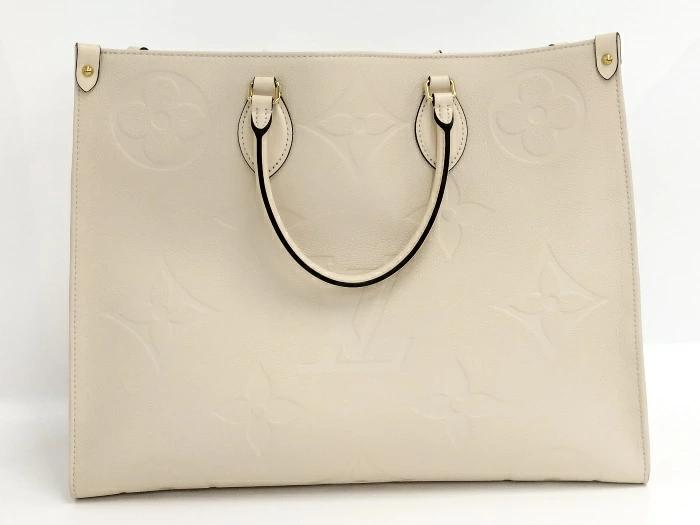 Louis Vuitton On The Go GM 2WAY Tote Bag Monogram Empreinte Creme Ivory  M45081 2