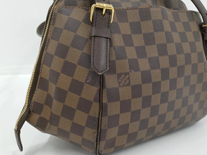 Auth Louis Vuitton Damier Ebene Belem PM N51173 Hand bag
