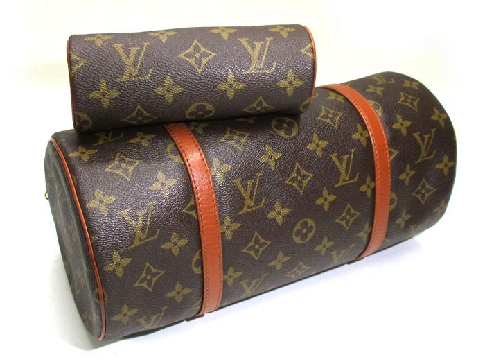 Louis Vuitton Monogram Papillon 30 Handbag Cylindrical Pouch Used From  Japan