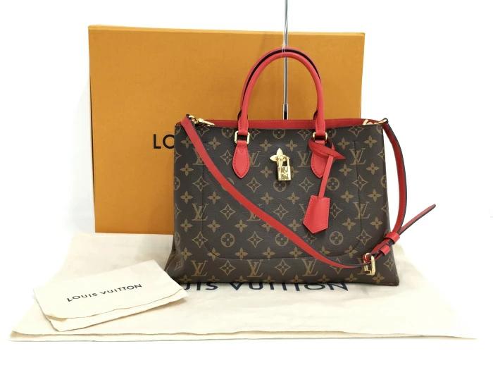 Louis Vuitton Monogram Flower 2 Way Tote Handbag