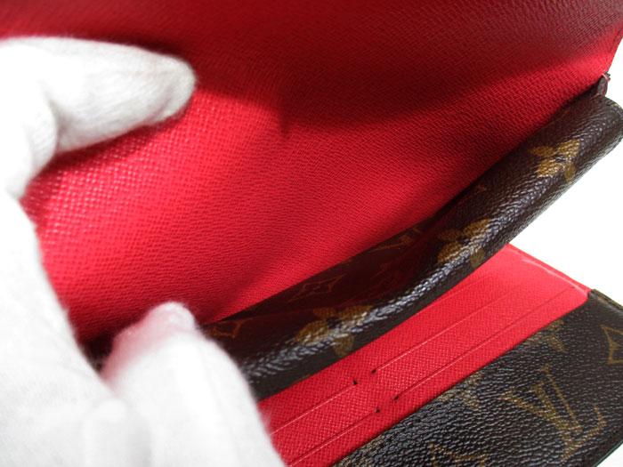 LOUIS VUITTON Louis Vuitton Portefeuille Marie Rulon Coquelicot M60727 Men's  Monogram Canvas Epi Leather Bifold Wallet