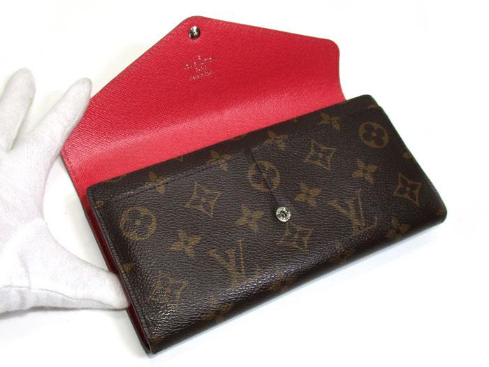LOUIS VUITTON Louis Vuitton Portefeuille Marie Rulon Coquelicot M60727 Men's  Monogram Canvas Epi Leather Bifold Wallet