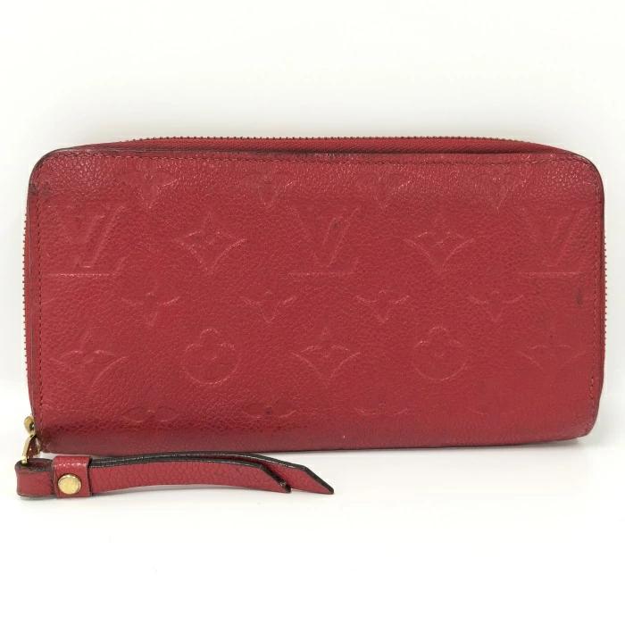 Buy [Used] LOUIS VUITTON Zippy Wallet Round Zipper Long Wallet Monogram  Emplant Scarlet M63691 from Japan - Buy authentic Plus exclusive items from  Japan