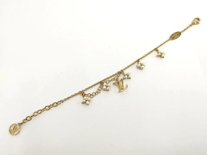 Buy [Used] LOUIS VUITTON Bracelet LV Floragram Plated Gold M0940A from  Japan - Buy authentic Plus exclusive items from Japan