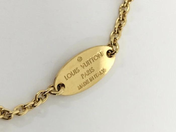 Louis Vuitton LV Floragram Necklace, Gold, One Size