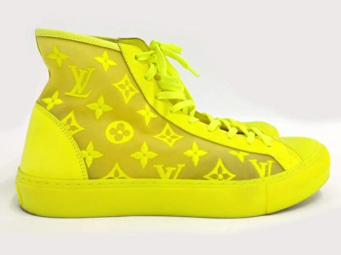 Buy [Used] LOUIS VUITTON LV Tattoo Line High Cut Sneakers Mesh