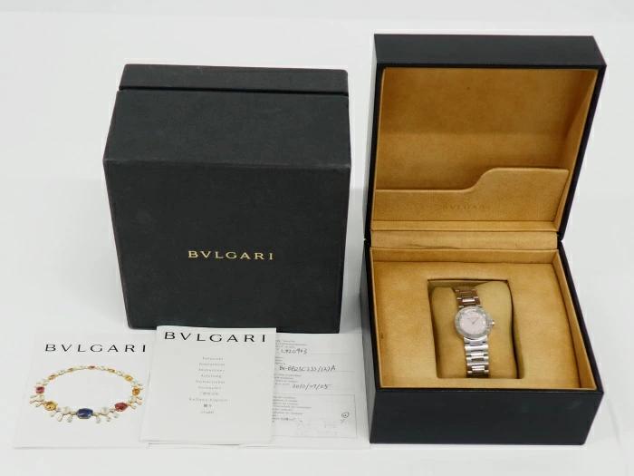 [中古] BVLGARI ブルガリブルガリ クオーツ SS ピンク文字盤 BB23C