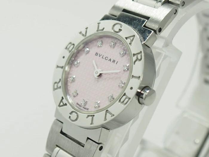 [中古] BVLGARI ブルガリブルガリ クオーツ SS ピンク文字盤 BB23C