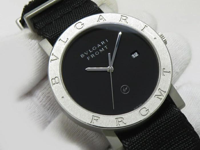[中古] BVLGARI ブルガリブルガリ フラグメント 自動巻き SS メンズ 腕時計 ブラック文字盤 BB41S