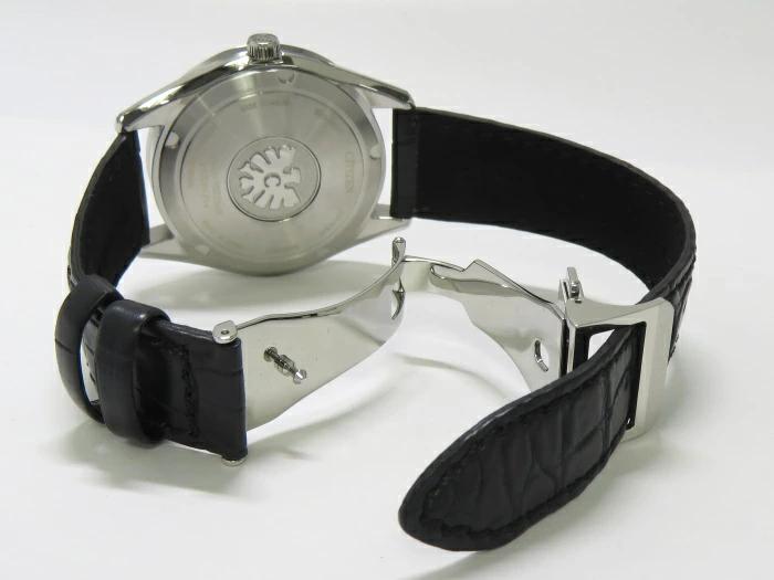 [中古] CITIZEN ザ・シチズン エコドライブ メンズ 腕時計 電波ソーラー シジマ レザー スーパーチタニウム グレー系文字盤  AQ4100-22E