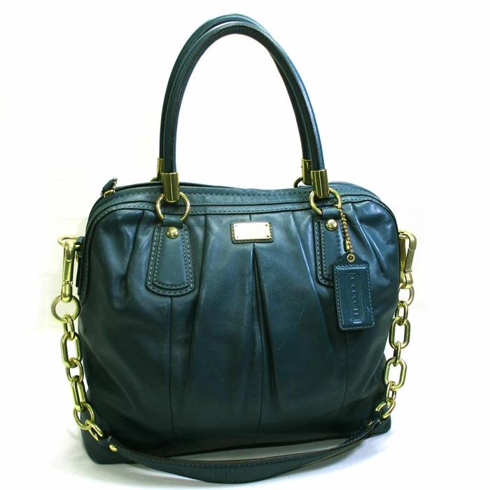 Buy [Used] COACH Ashley 2WAY Shoulder Bag Leather Blue 15339 from