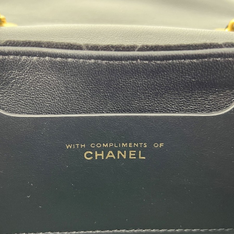 Used] CHANEL Matelassé Mini Bowling Bag Velvet 2024 VIP Limited