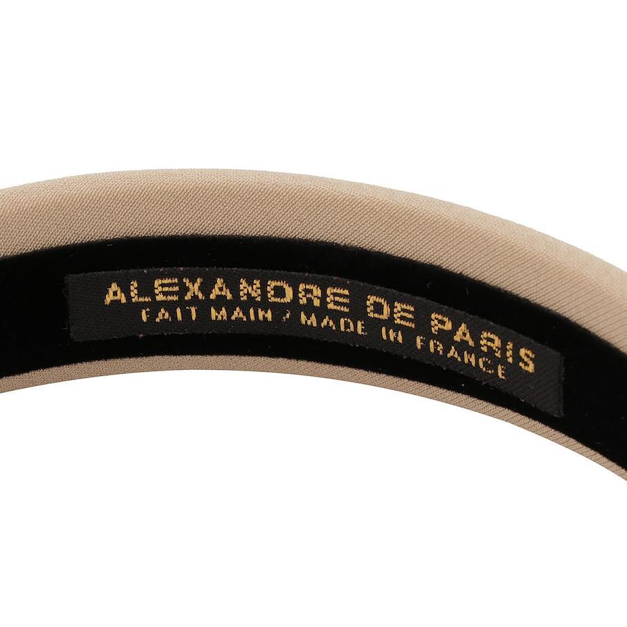 Alexandre de Paris ALEXANDRE DE PARIS THB-20149-25 S-1850-17 satin headband  beige hair band hair clip ladies hair accessories TIMELESS LE SATIN
