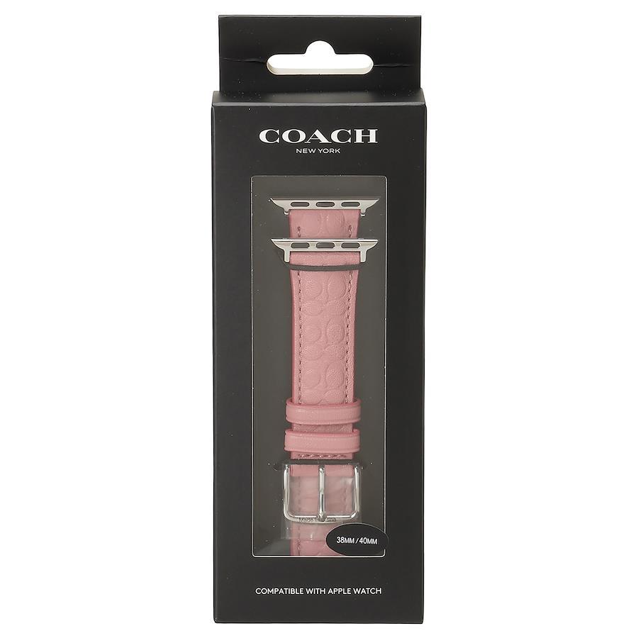Coach COACH Apple watch strap 14700208 Apple watch strap replacement belt  [38mm/40mm/41mm case compatible * belt only] Signature C embossed leather 