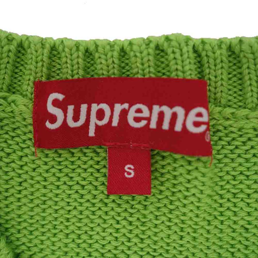 Supreme Supreme 20SS Back Logo Sweater Back Logo Sweater Long Sleeve  Sweater Light Green S [New and Old] [Unused] [Used]