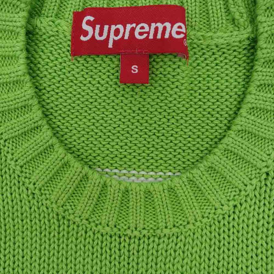 Supreme Supreme 20SS Back Logo Sweater Back Logo Sweater Long Sleeve  Sweater Light Green S [New and Old] [Unused] [Used]