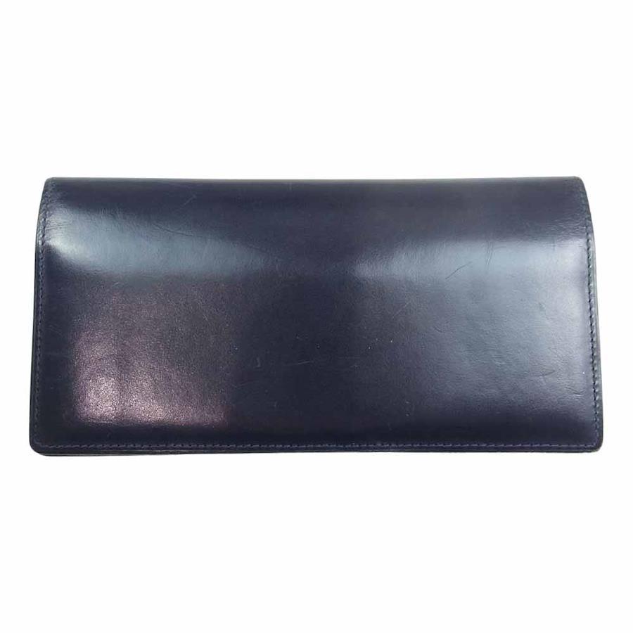 COCOMEISTER Bridle leather wallet long wallet navy [pre-owned]