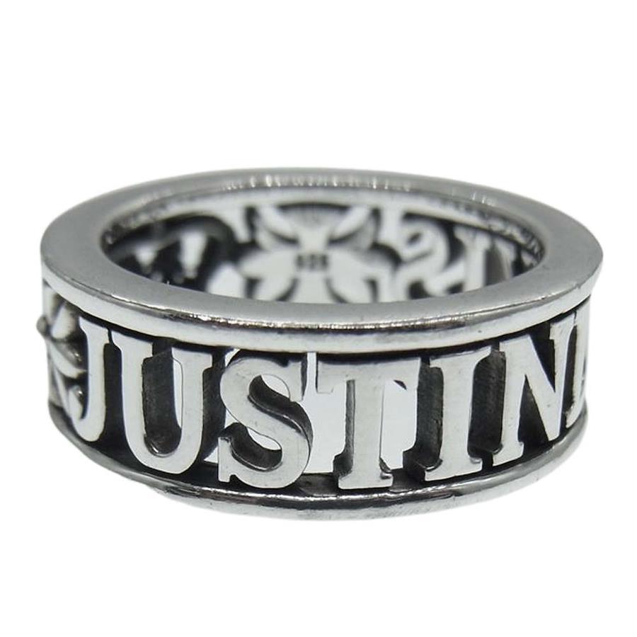 Justin Davis SRJ666 Certificate of purchase included MAD LOVE ring silver  type [pre-owned]