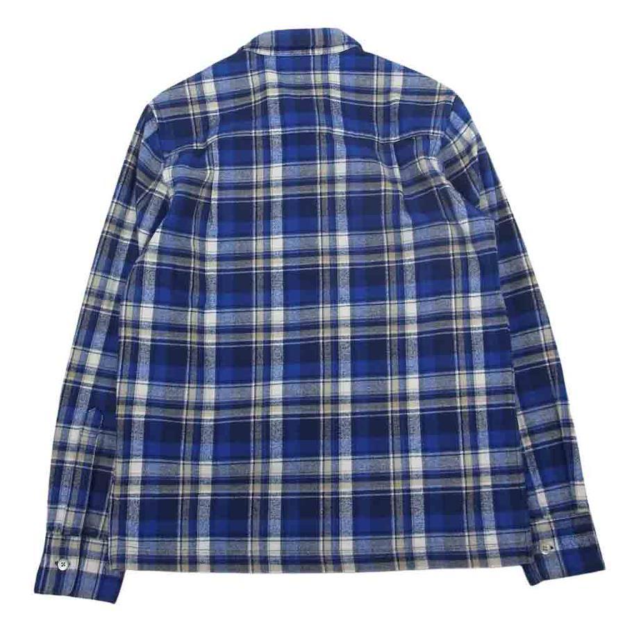 WTAPS Double Taps 14AW 142GWDT-SHM05 VATOS L/S SHIRTS TEXTILE Batos Check  Flannel Shirt Navy Series S [Used]