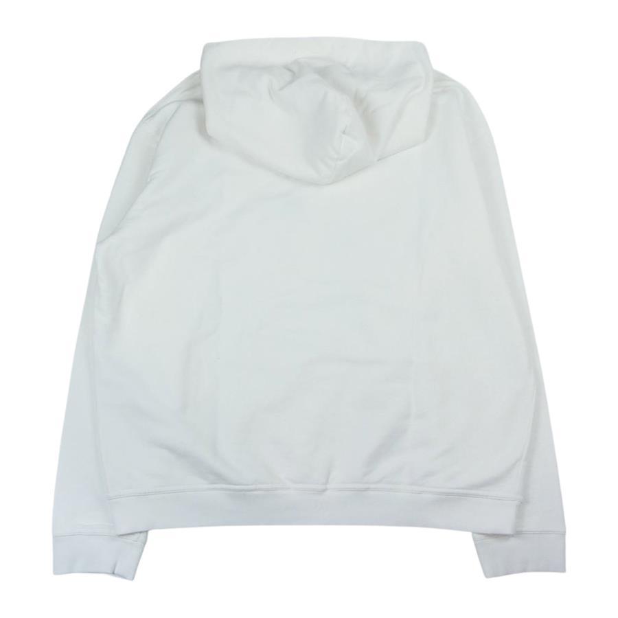 Upside Down Logo Hooded Sweatshirt in White - Maison Margiela